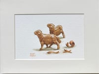 Image 1 of  'Jonathan Toomey's Carved Sheep"'