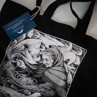 Image 3 of 'Weaving Stories' Screenprinted Organic Cotton Tote Bag