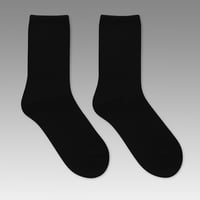 Image 2 of MILAN Organic Cotton Socks - Crew (Black 3 Pack)