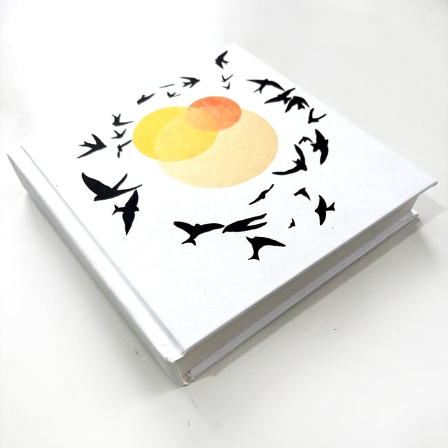 Birds and sun notebook