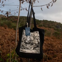 Image 1 of 'Weaving Stories' Screenprinted Organic Cotton Tote Bag