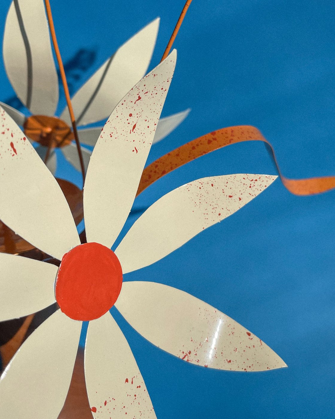 Image of Daisies & Grass Candelabra — Yellow & Orange