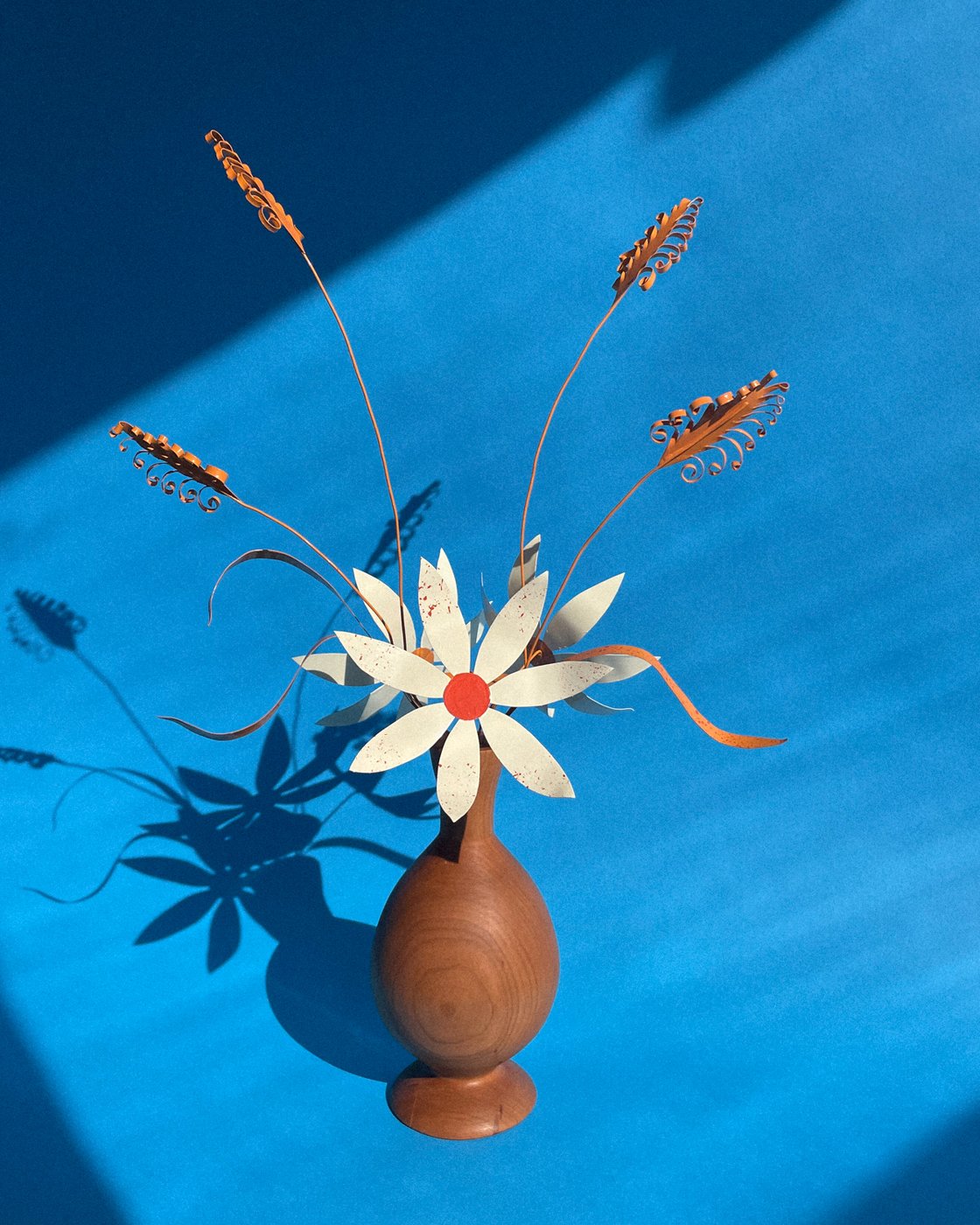 Image of Daisies & Grass Candelabra — Yellow & Orange