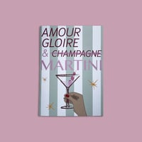 carte voeux "Amour, gloire & Martini"
