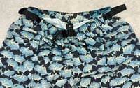 Image 2 of Patagonia River Shorts Fishes Blue Vintage 2000 Medium Mens 