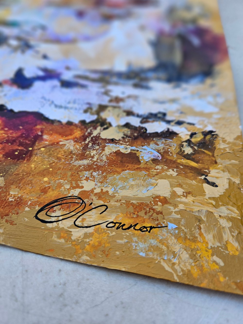  "Flying Into The Golden Hour" 1/1 UNIQUE - Mixed Media on paper - FREE WORLDWIDE SHIPPING!!!