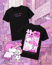 Image 1 of CAMISETA NEGRA "CUTE BUT PSYCHO"