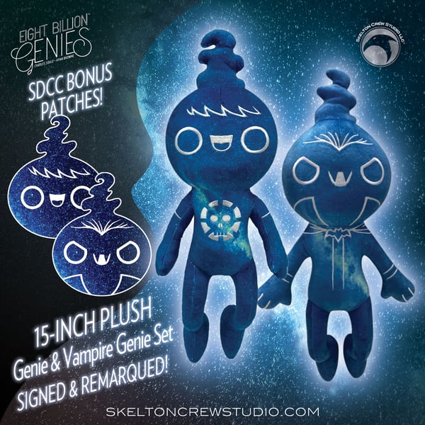 Image of Eight Billion Genies: Limited Edition Signed and Remarqued Genie Plush Set! HOLIDAY FLASH SALE