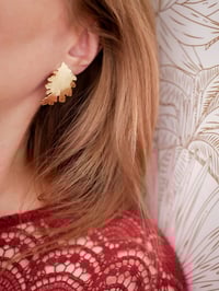 Image 3 of Grandes BO ALBANE Clous - Or/Argent