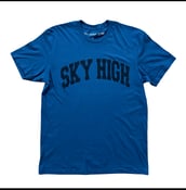 Image of SKY HIGH COLLEGIATE LOGO TEE SEA BLUE
