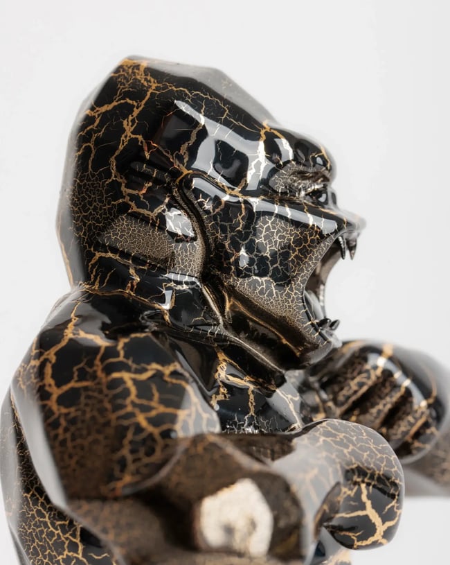 Orlinski Richard WILD KONG CRACKLED GOLD