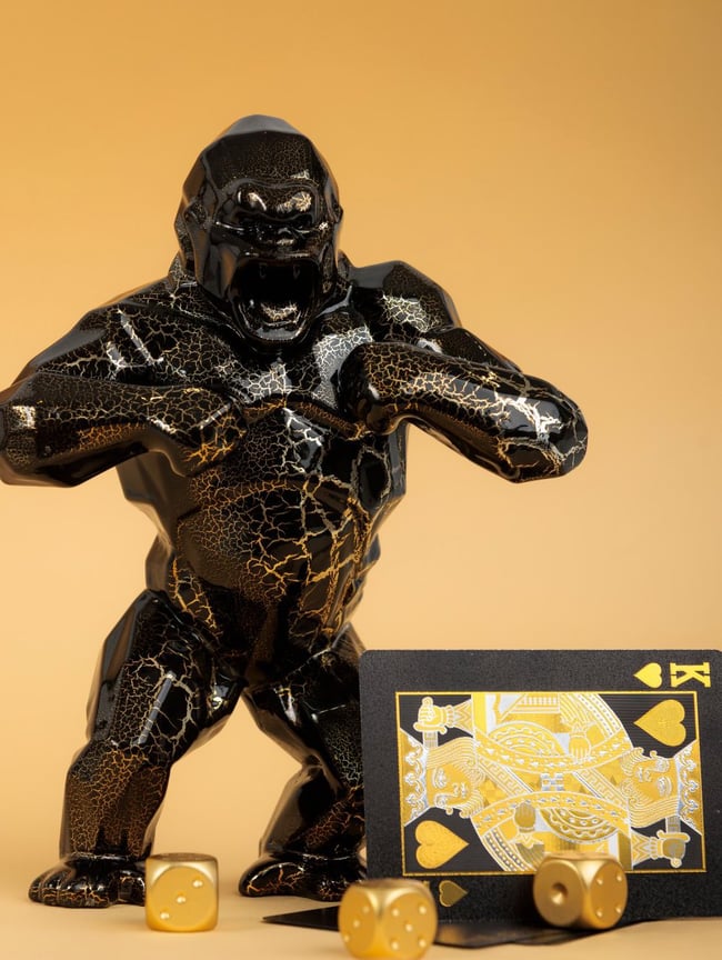 Orlinski Richard WILD KONG CRACKLED GOLD