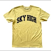 Image of SKY HIGH COLLEGIATE LOGO TEE MUSTARD