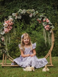 Image 1 of Lavender Damask Girls Dress 