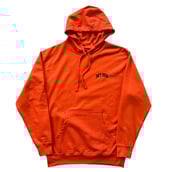 Image of SKY HIGH SKATE MONSTER HOODED SWEATSHIRT ORANGE