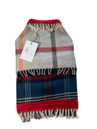 Image 1 of Tartan with Red Band Cashmere Hot Water Bottle Cover