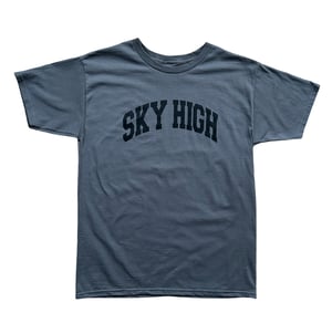 Image of SKY HIGH COLLEGIATE LOGO KIDS TEE CHARCOAL