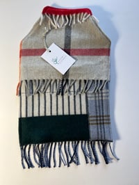 Image 1 of Tartan Cashmere Hot Water Bottle Cover with Black and White Back