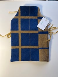 Image 2 of Blue and Gold Cashmere Hot Water Bottle Cover