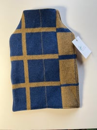 Image 3 of Blue and Gold Cashmere Hot Water Bottle Cover