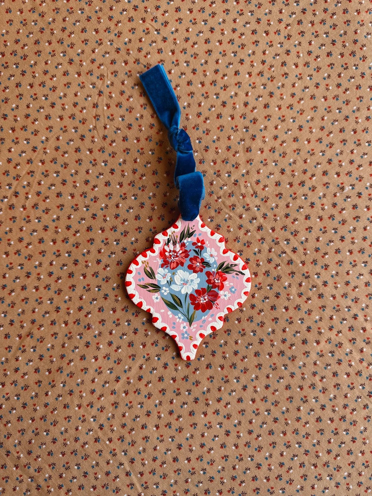 Image of 12/18 Hand-Painted Holiday Ornament Workshop at Flamingos Coffee Bar (Exeter, NH)