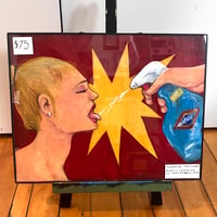 “Cleanse the Sinner” Painting on Cardboard 