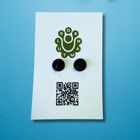 Image 4 of Tiger in a Trance Blue Enamel Pin, Limited Run of 25