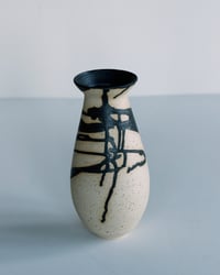 Image 2 of Flared Brù Vase A - Black Wave