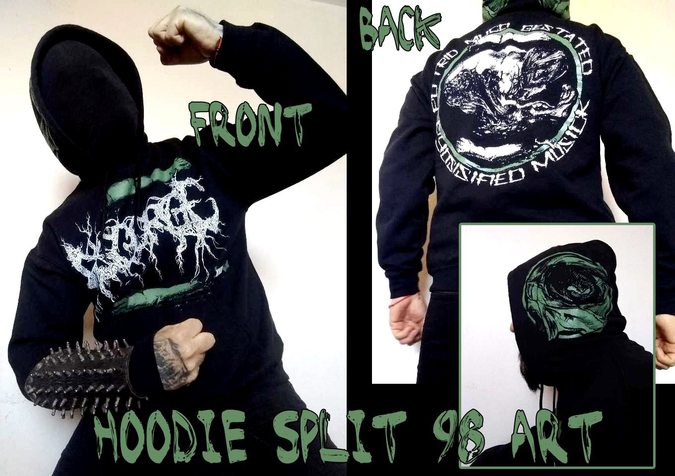 Image of SPLIT 98 ART HOODIE (M, L, XL in Stock)