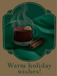 Image 1 of Christmas card (green)