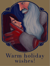 Image 1 of Christmas card (blue)