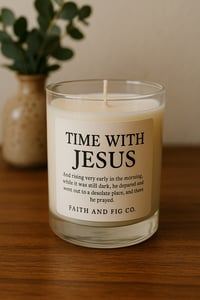 "Time With Jesus" 10 oz Candles