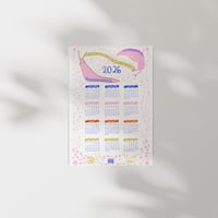 Image 1 of 2026 Slug Calendar