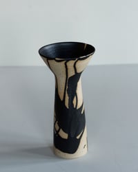 Image 3 of Flared Tall Vase A - Black Wave