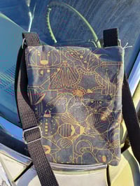 Image 2 of Charcoal Copper Modern Cincinnati Nature Two Zip Crossbody Bag 