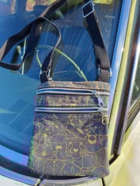 Image 3 of Charcoal Copper Modern Cincinnati Nature Two Zip Crossbody Bag 