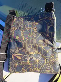 Image 4 of Charcoal Copper Modern Cincinnati Nature Two Zip Crossbody Bag 