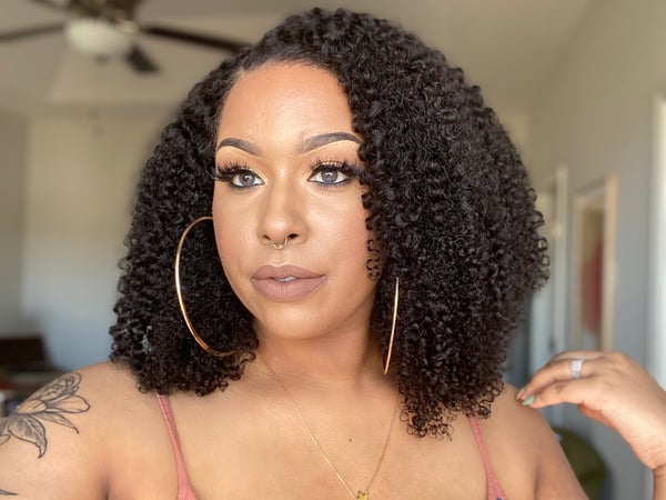Image of CURLS CURLS LORA - KINKY CURLY LACE WIG