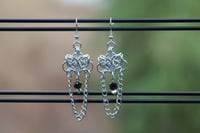 Celtic Visions Bead & Chain Dangle Earrings