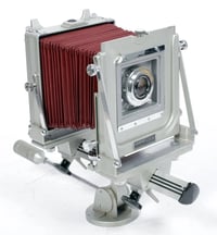Image 2 of Graflex Graphic VIEW 4X5 Camera w/ Rodenstock 127mm F4.7 lens + holders + case