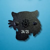 Image 3 of Tiger in a Trance Gold Enamel Pin, Limited Run of 25