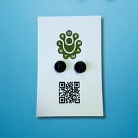 Image 4 of Tiger in a Trance Gold Enamel Pin, Limited Run of 25