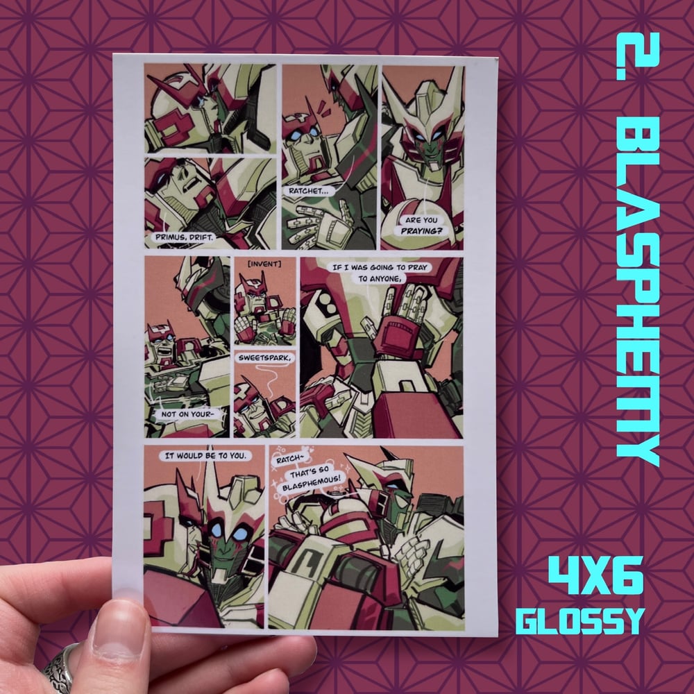 Image of Blasphemy Postcard