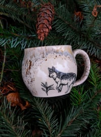 Image 1 of Wolf Yule Mug