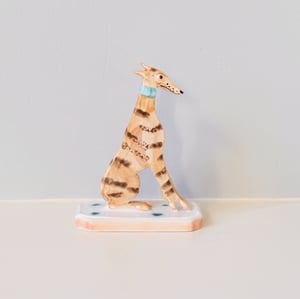 Image of Miniature Whippet Ornament - Tan Brindle