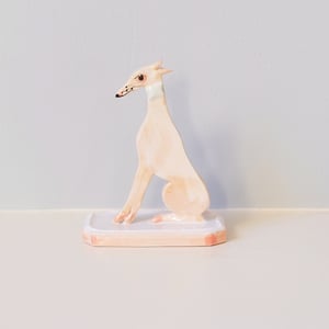 Image of Miniature Whippet Ornament - Fawn