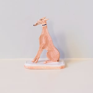 Image of Miniature Whippet Ornament - Tan