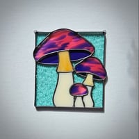Image 1 of Stained Glass Mushrooms - Lava Lamp
