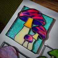 Image 3 of Stained Glass Mushrooms - Lava Lamp