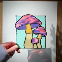 Image 2 of Stained Glass Mushrooms - Lava Lamp